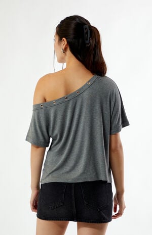 Moxie Off-The-Shoulder Grommet Top image number 4