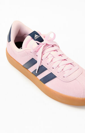 Women's Black & Pink VL Court 3.0 Sneakers image number 6
