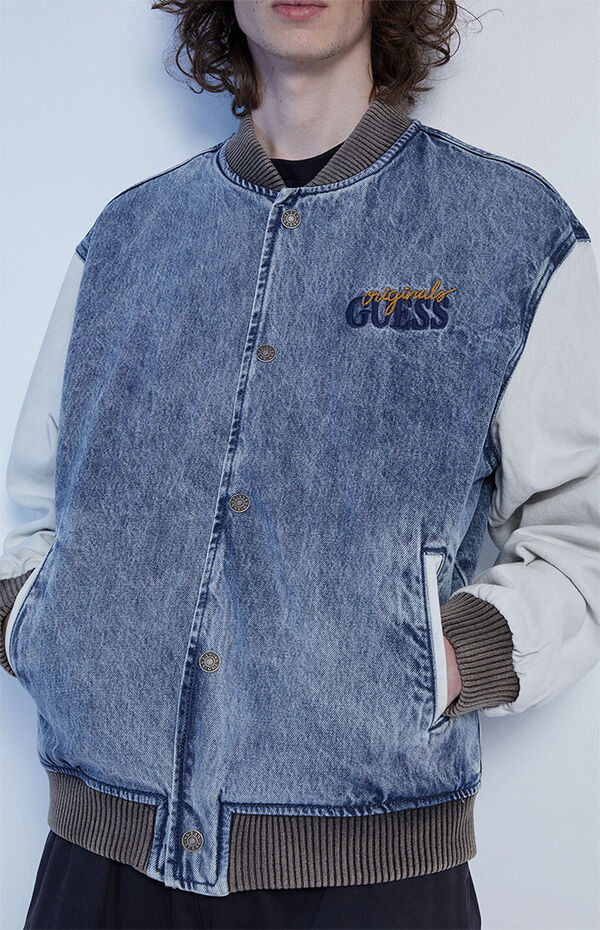 GUESS Originals Denim Bomber Jacket PacSun