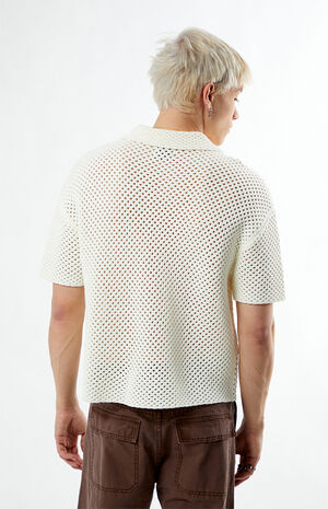 Spence Open Knit Camp Shirt image number 3