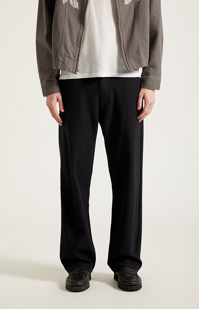 Pacsun Black Straight Leg Linen Pants