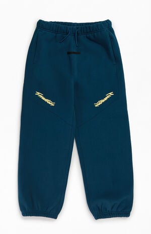 Kids Blue Classic Moto Jogger Sweatpants image number 1