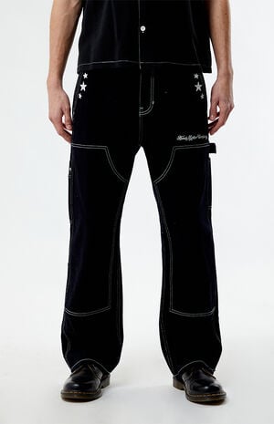 Embroidered Star Double Knee Jeans