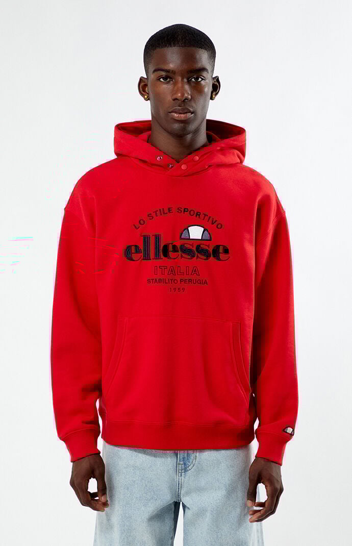 Ellesse hoodie red discount