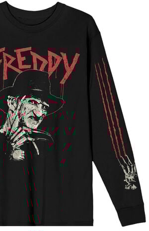 Nightmare on Elm Street Freddy Claws Long Sleeve T-Shirt image number 4