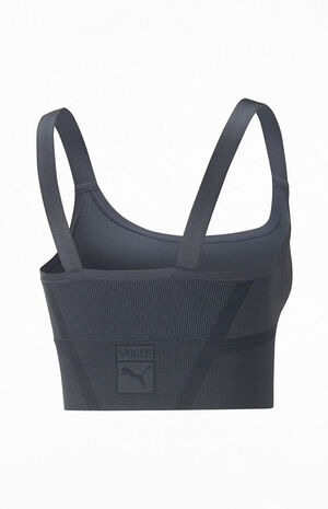 x Vogue Navy Seamless Sports Bra image number 6