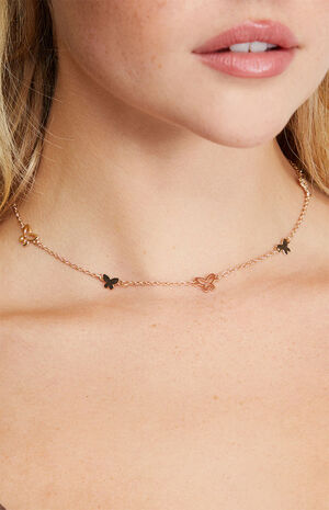 Butterfly Choker Necklace image number 2