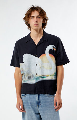 Swan Oversized Camp Shirt image number 1