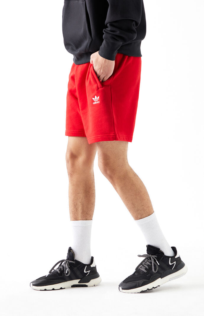 Red Essential Sweat Shorts