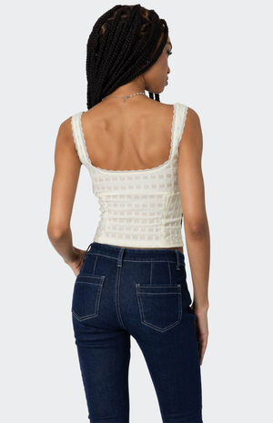 Textured Bustier Top image number 5