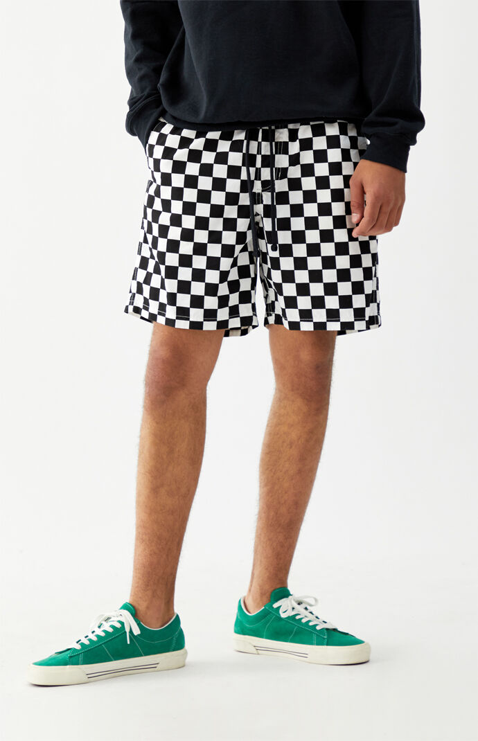 Checker Range Drawstring Shorts