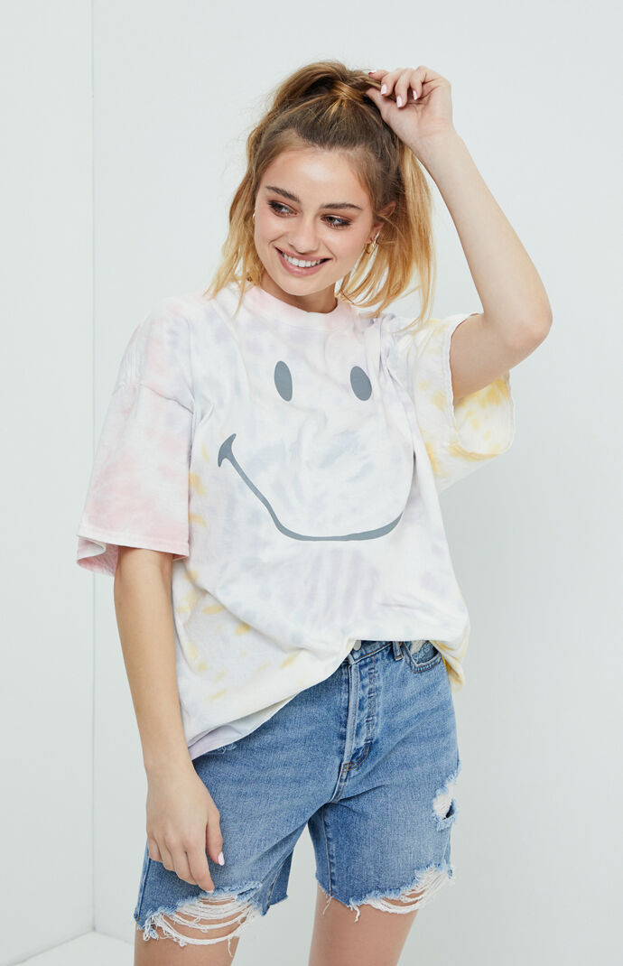 Desert Dreamer Tie Dye Smiley Face T Shirt Pacsun Add button to my site. desert dreamer