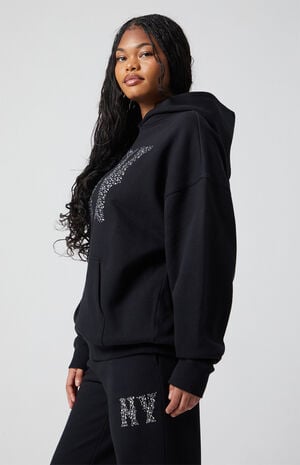 NY Rhinestone Hoodie image number 4