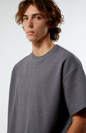 Oversized Jacquard Knit T-Shirt image number 2
