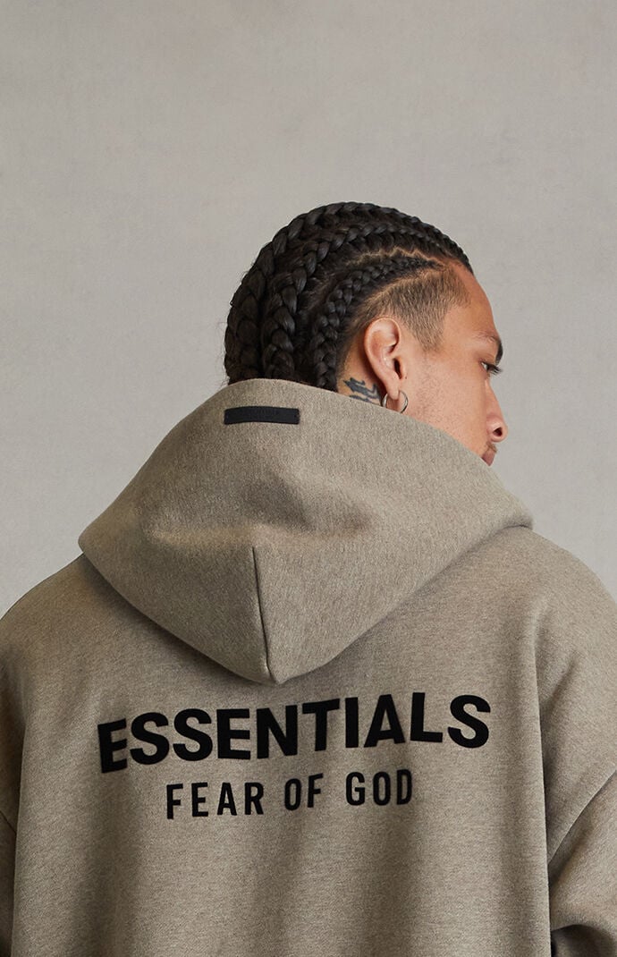 Fear of God ESSENTIALS Homestead Heather Classic Zip Up Hoodie
