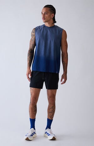 Navy Vintage Wash Form Muscle T-Shirt image number 5