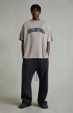 Vintage Black Fleece Flare Sweatpants image number 2