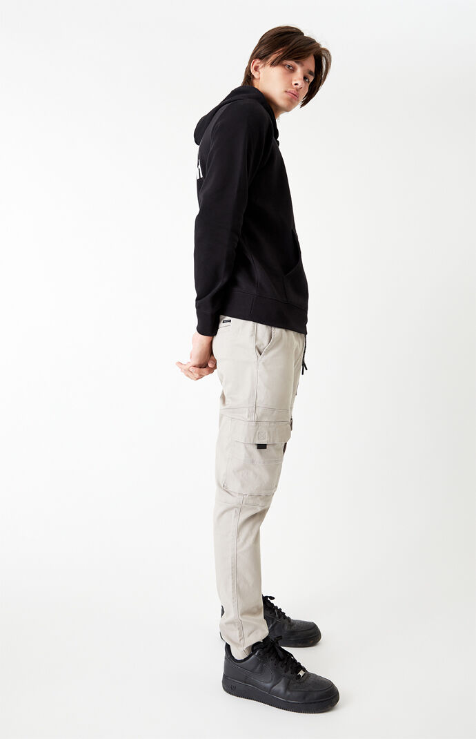 Utility Gray Slim Cargo Pants