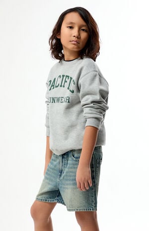 Baggy Denim Shorts Medium Blue Tinted image number 3