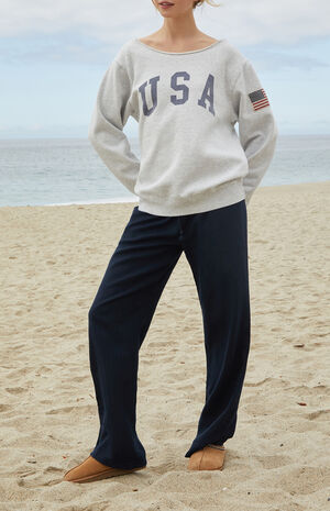 Stelle USA Off-The-Shoulder Sweatshirt image number 4