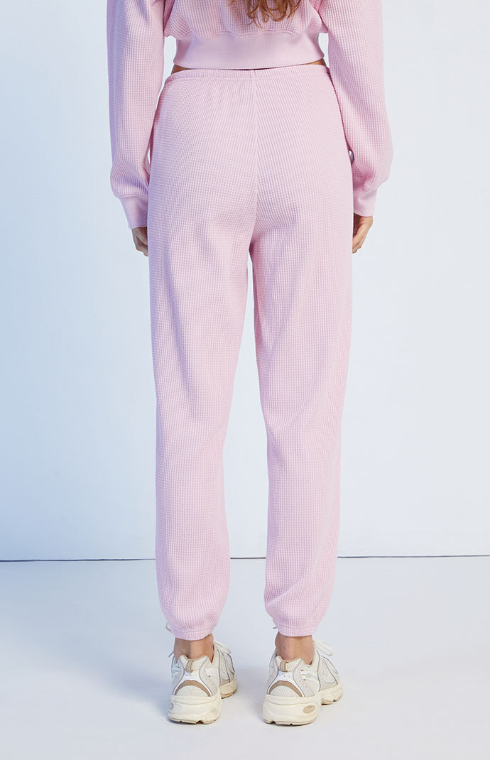 Waffle joggers womens cheap