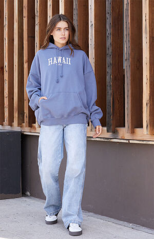 Blue Hawaii Embroidered&nbsp;Hoodie image number 4