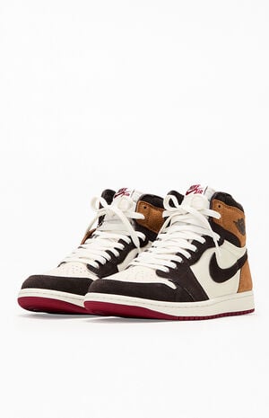 Retro 1 High OG Shadow Brown Shoes image number 2