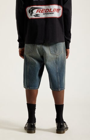 Austin&nbsp;Extreme Baggy Denim Shorts&nbsp;Dark&nbsp;Blue Tint&nbsp; image number 5