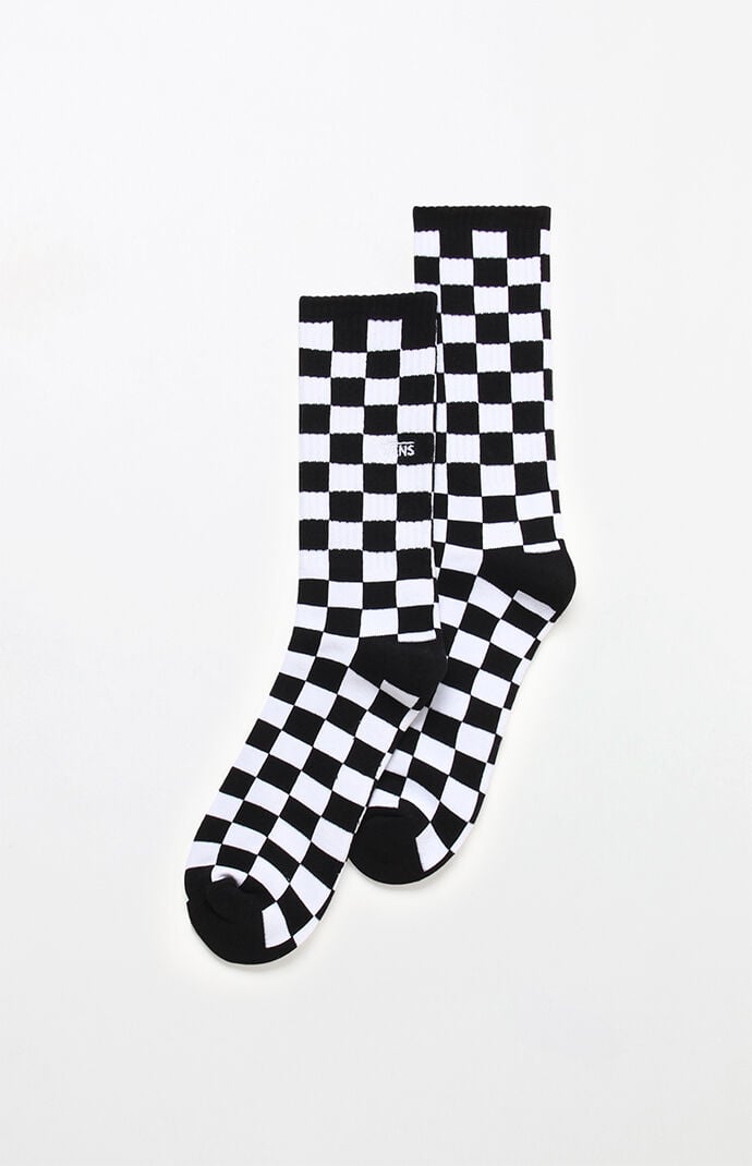 checkered vans with socks