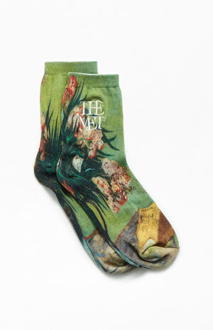 x PacSun Van Gogh Oleanders Crew Socks image number 2