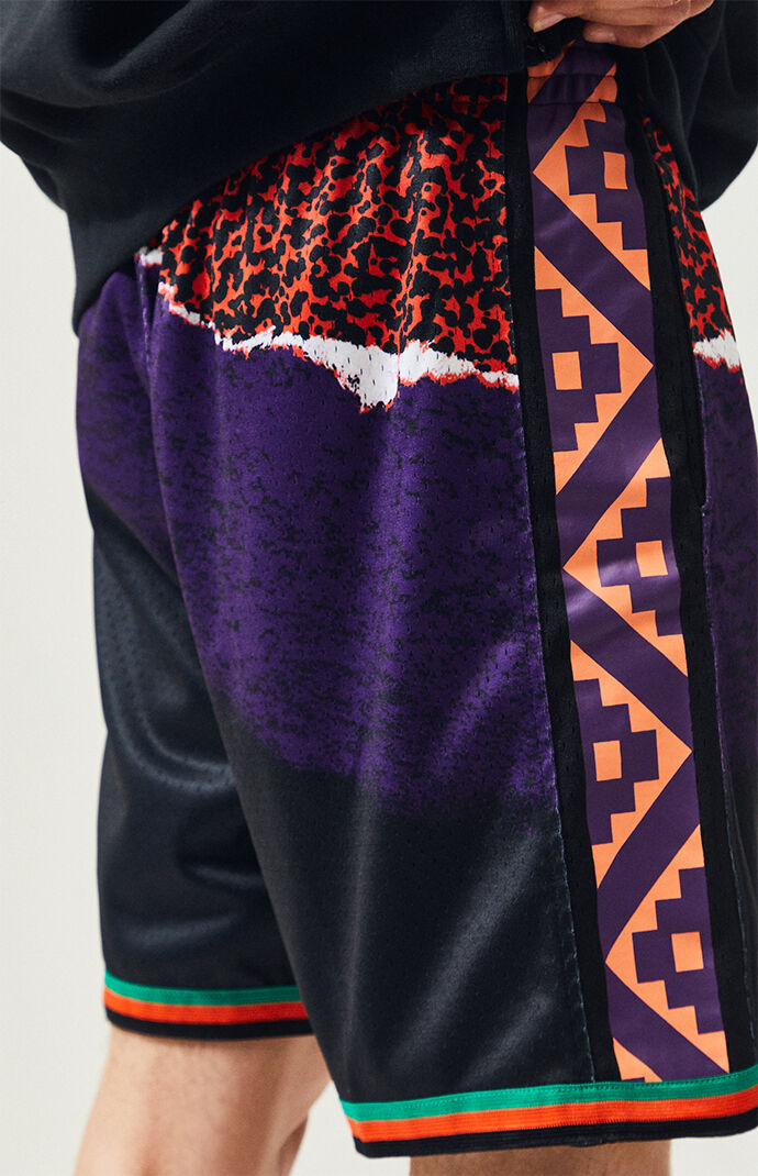 Mitchell And Ness Black And Purple All Star East Basketball Shorts