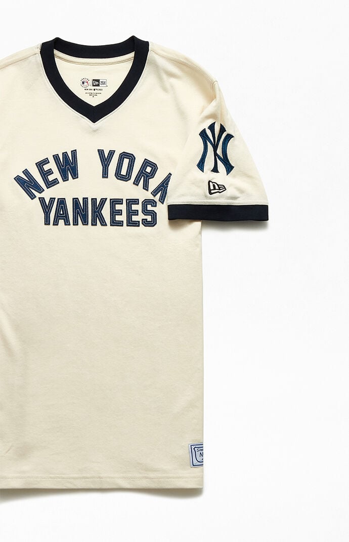 Yankees V Neck Jersey T Shirt