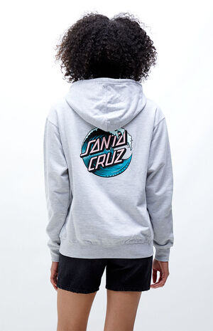 Heather Grey Wave Dot Hoodie image number 3