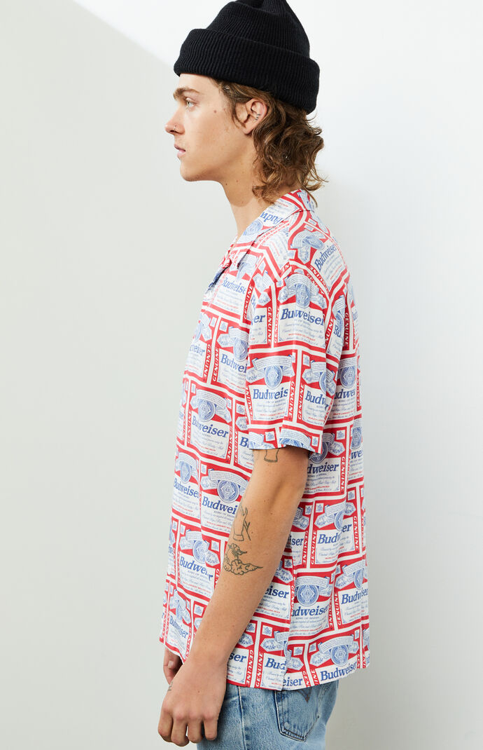 By PacSun Label Print Camp Shirt