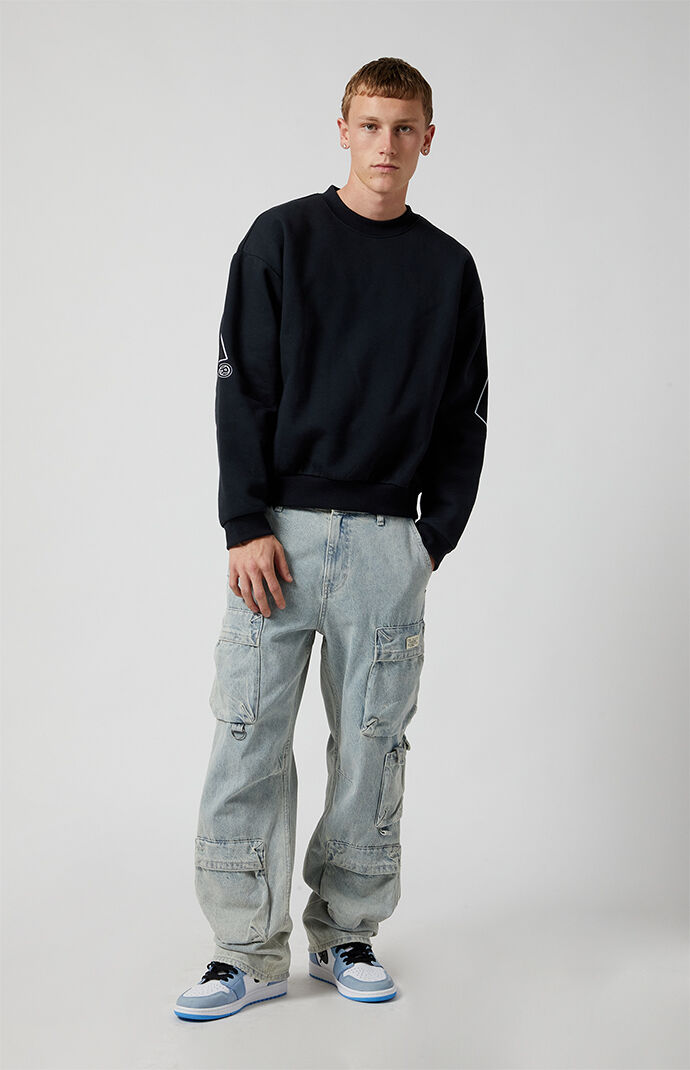 PacSun Light Indigo Baggy Cargo Jeans | PacSun