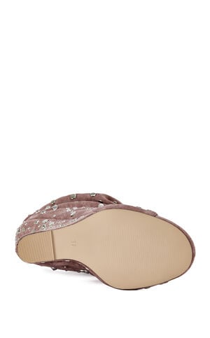 Women's Naomani Pink Curved Wedge Booties image number 5