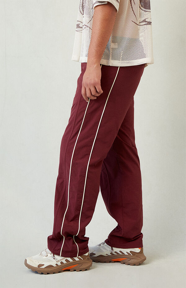 Pacsun Maroon Baggy Track Pants