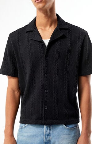 Cable Jacquard Camp Shirt image number 2