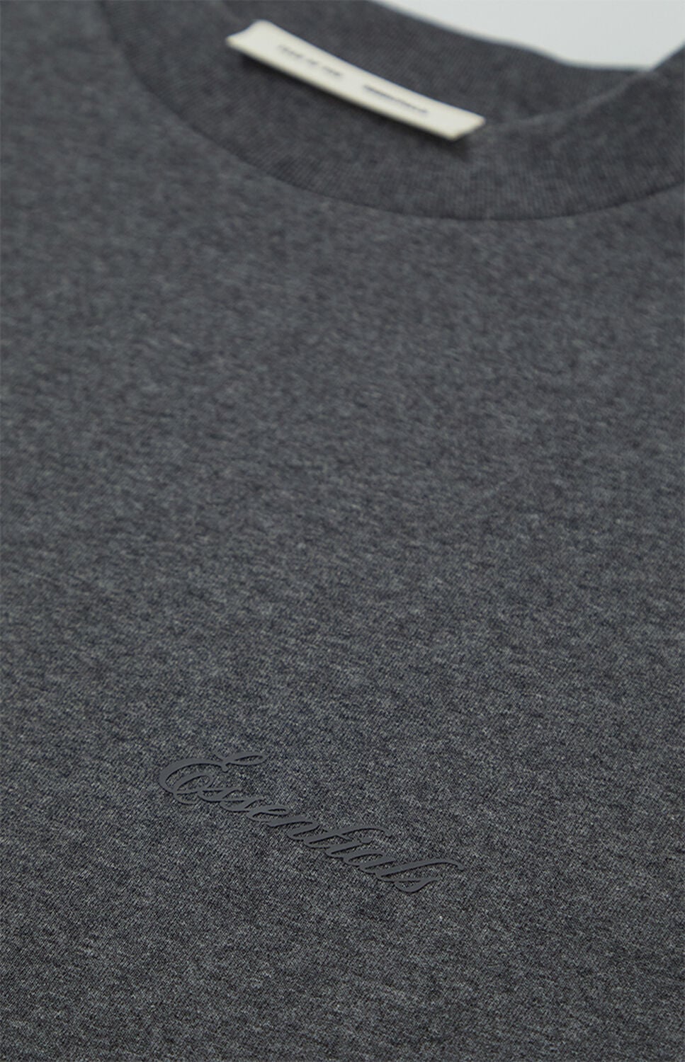 Fear of God ESSENTIALS Charcoal Heather Classic Short Sleeve T-Shirt thumbnail 6
