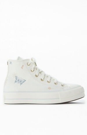 Women's Chuck Taylor All Star Lift Platform Tiny Tattoos Sneakers image number 1