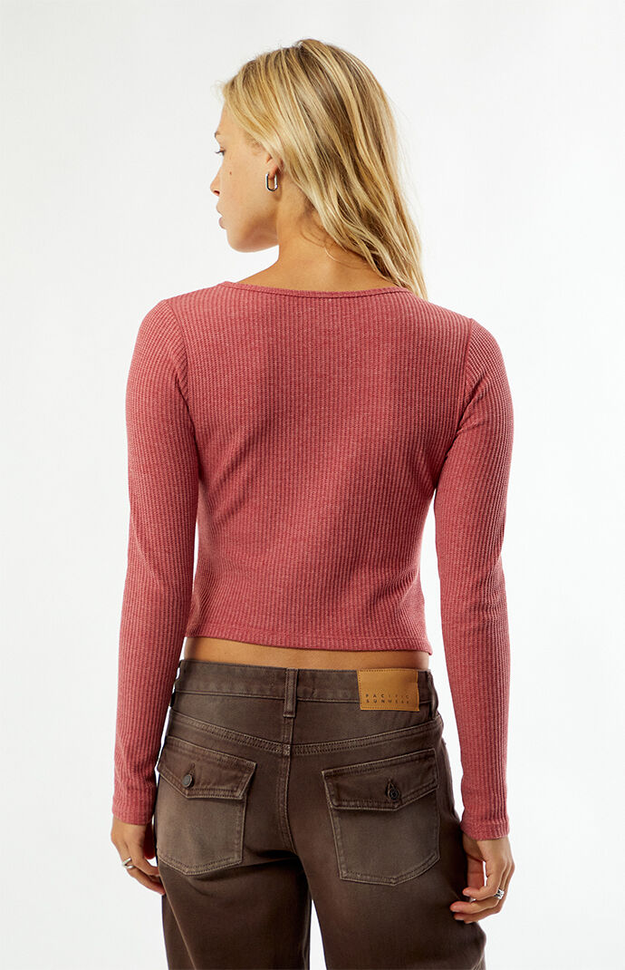 Your Favorite Waffle Knit Long Sleeve Top | Pacsun