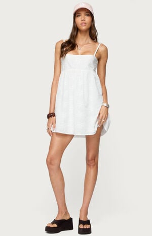 Winifred Eyelet Babydoll Mini Dress image number 1