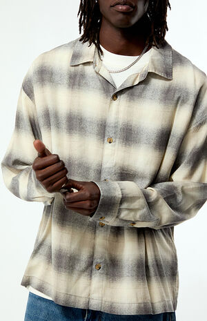 Tune Plaid Print Long Sleeve Shirt image number 2
