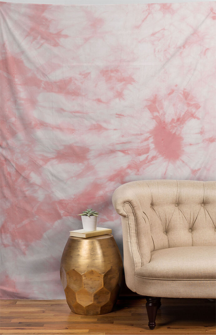 Tie-Dyed Pink Tapestry