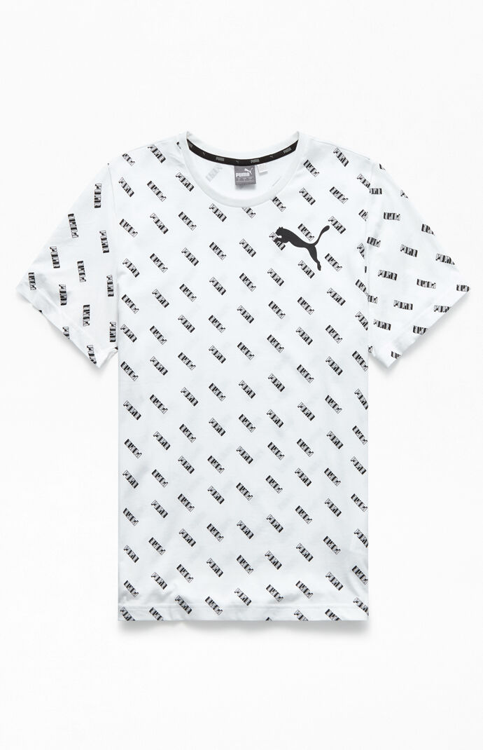 Puma Summer Logo All Over Print T-Shirt 
