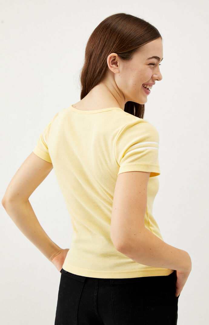 Notch Front Fitted T-Shirt