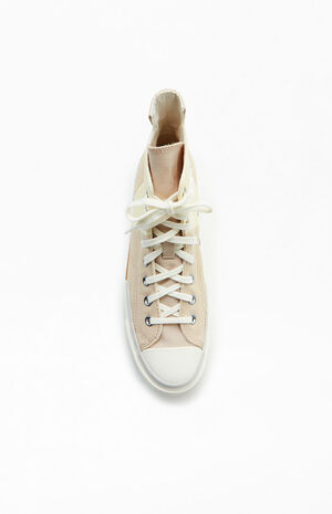 Beige Chuck 70 Plus High Top Sneakers image number 5