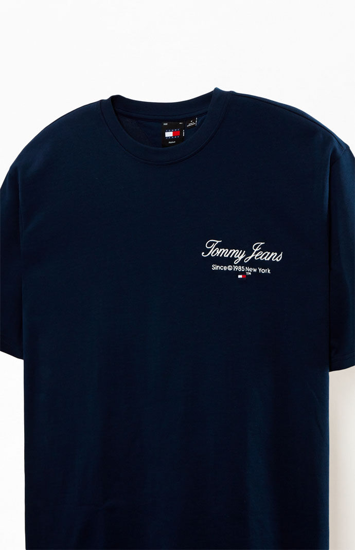 Blue tommy jeans t shirt best sale