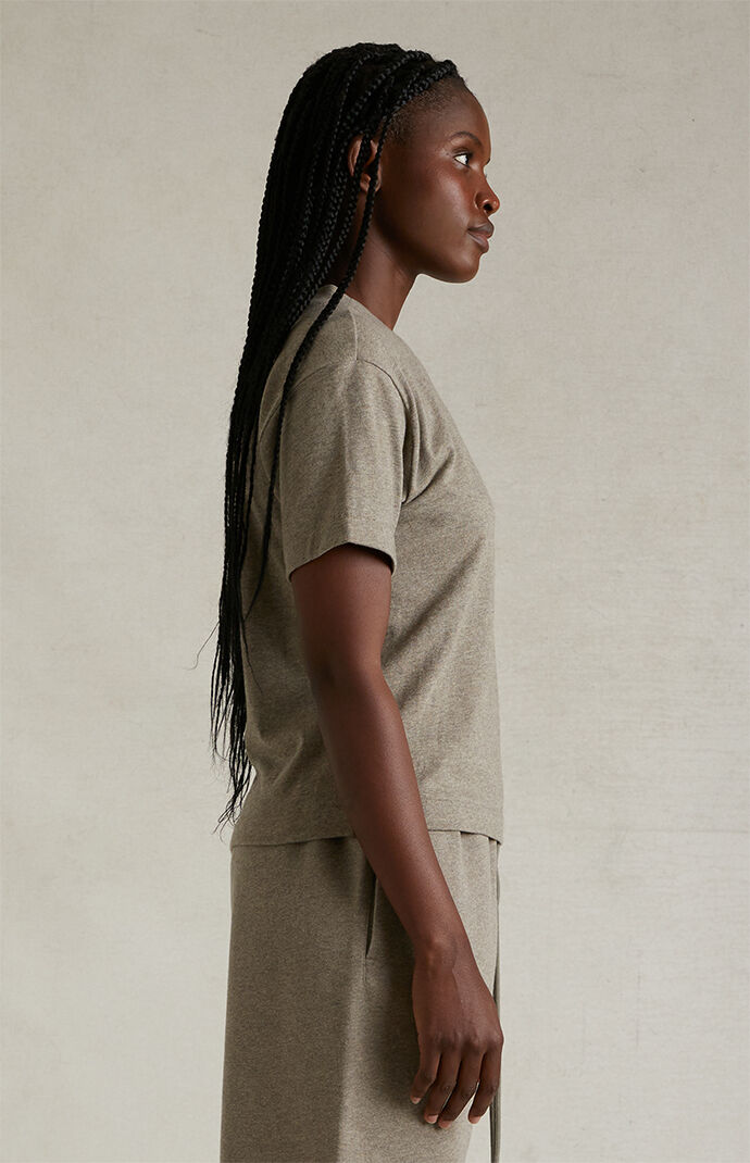 Fear of God Essentials Women's Heather Grey T-Shirt