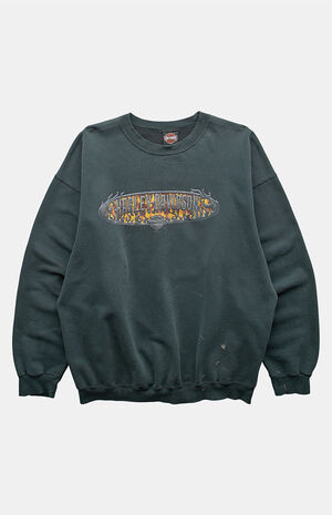 2000s Harley Davidson Green Crew Neck Sweatshirt image number 1